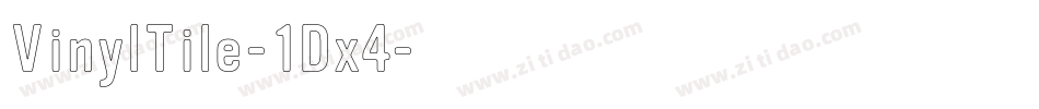 VinylTile-1Dx4字体转换