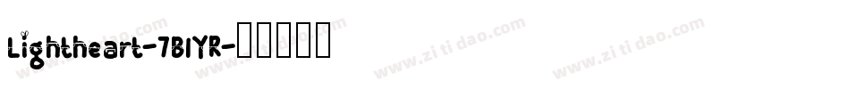 Lightheart-7B1YR字体转换