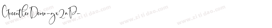 GreentlerDemo-gx2aP字体转换