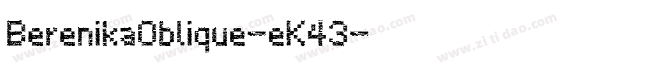BerenikaOblique-eK43字体转换