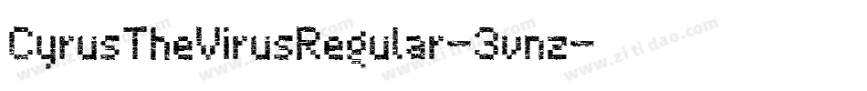 CyrusTheVirusRegular-3vnz字体转换