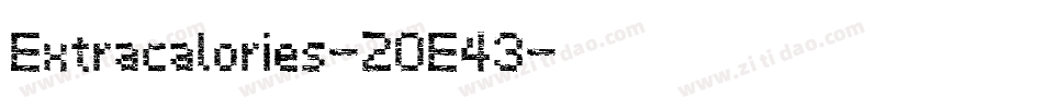 Extracalories-2OE43字体转换