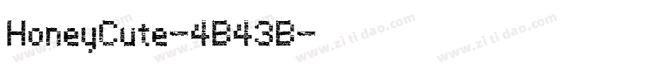 HoneyCute-4B43B字体转换
