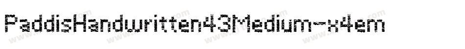 PaddisHandwritten43Medium-x4em字体转换