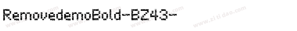 RemovedemoBold-BZ43字体转换