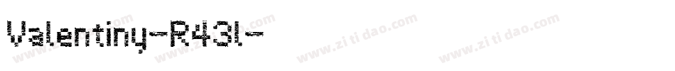 Valentiny-R43l字体转换