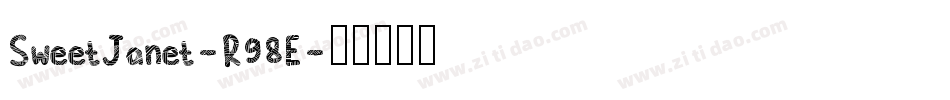 SweetJanet-R98E字体转换
