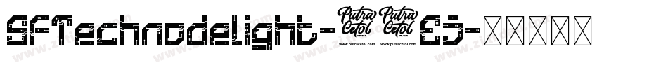 SfTechnodelight-12Ej字体转换