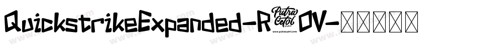 QuickstrikeExpanded-R4OV字体转换