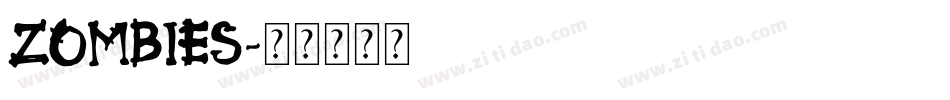 ZOMBIES字体转换