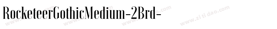 RocketeerGothicMedium-2Brd字体转换