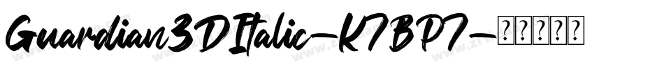 Guardian3DItalic-K7BP7字体转换
