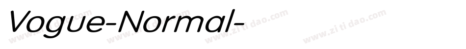Vogue-Normal字体转换