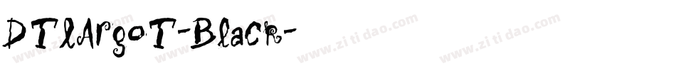 DTLArgoT-Black字体转换