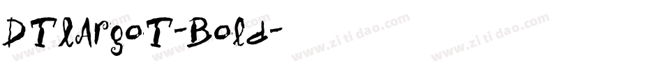 DTLArgoT-Bold字体转换