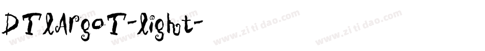 DTLArgoT-Light字体转换