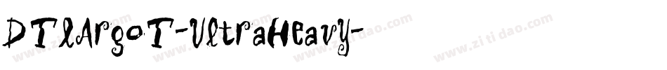DTLArgoT-UltraHeavy字体转换