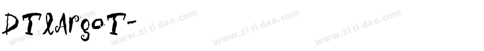 DTLArgoT字体转换
