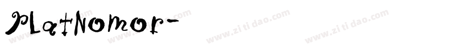 PlatNomor字体转换