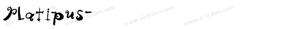 Platipus字体转换