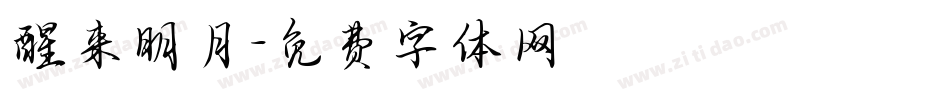 醒来明月字体转换