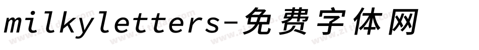milkyletters字体转换