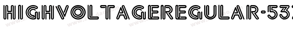 HighVoltageRegular-537z字体转换
