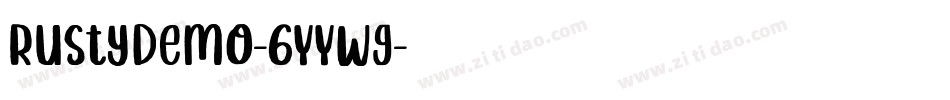 RustyDemo-6YYwg字体转换