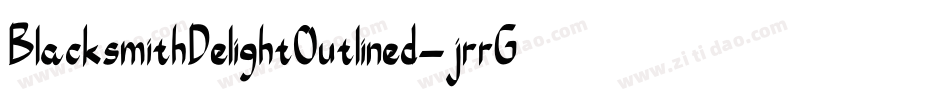 BlacksmithDelightOutlined-jrrG字体转换