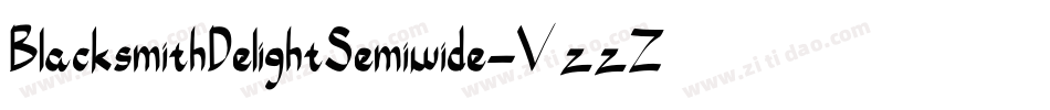 BlacksmithDelightSemiwide-VzzZ字体转换