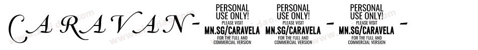 Caravan-01-2字体转换