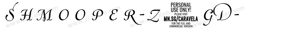Shmooper-z5gD字体转换