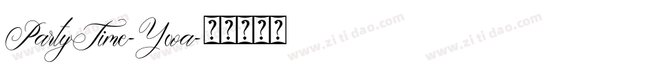 PartyTime-Y0oa字体转换