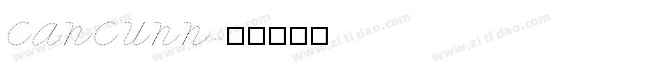 CANCUNN字体转换