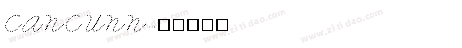 CANCUNN字体转换