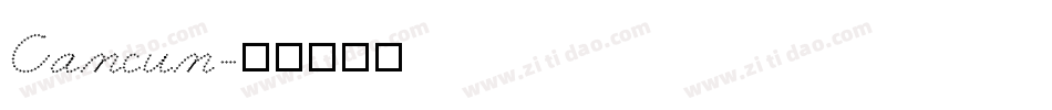 Cancun字体转换