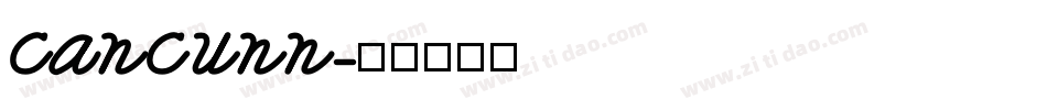 CANCUNN字体转换