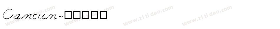 Cancun字体转换