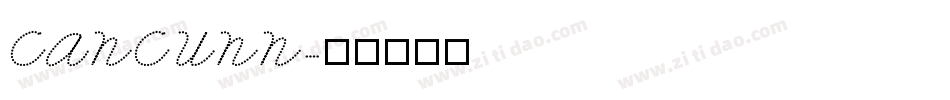 CANCUNN字体转换