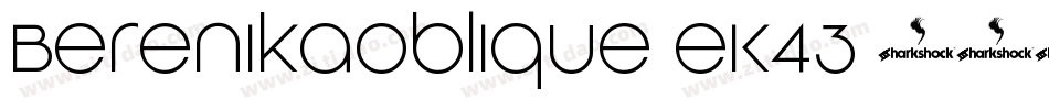 BerenikaOblique-eK43字体转换