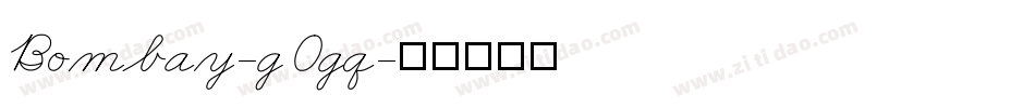 Bombay-g0gq字体转换