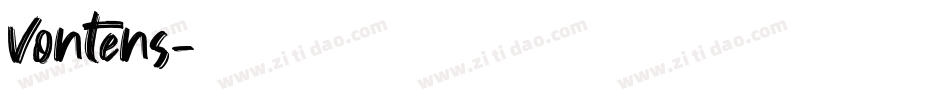Vontens字体转换