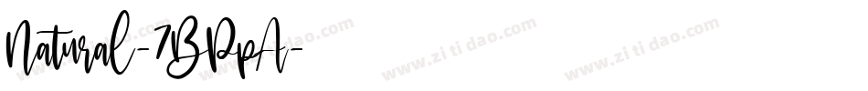Natural-7BPpA字体转换