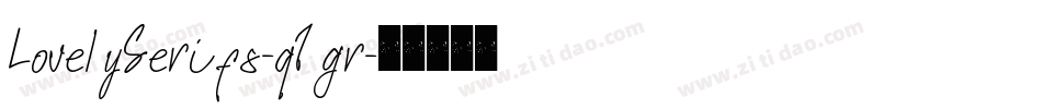 LovelySerifs-q1gr字体转换