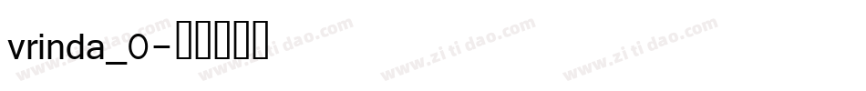 vrinda_0字体转换