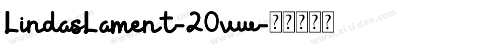 LindasLament-2Ovw字体转换