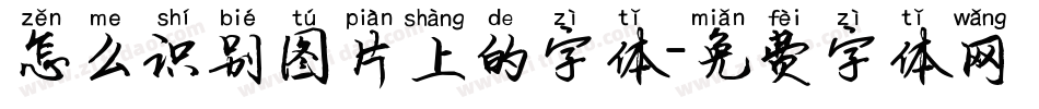 怎么识别图片上的字体字体转换