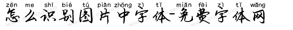 怎么识别图片中字体字体转换