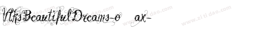 VtksBeautifulDreams-o1ax字体转换