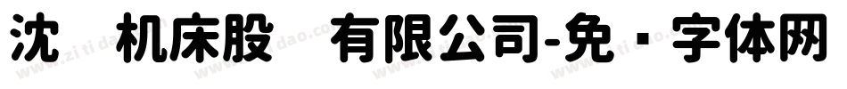 沈阳机床股份有限公司字体转换